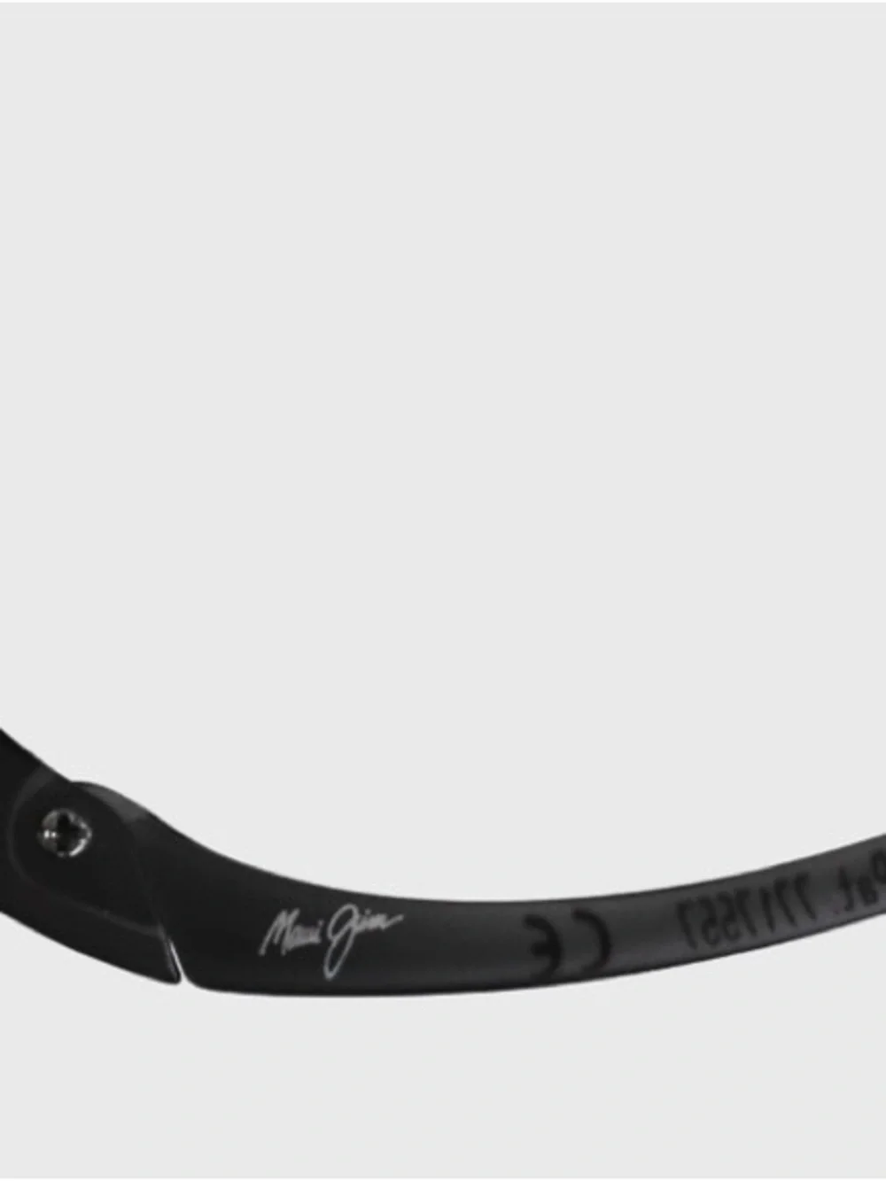 Maui Jim Rimless Sunglasses in Black with Gradient Smoke Lenses